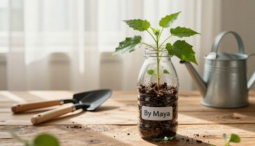 planta na garrafa pet